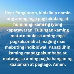 Tagalog Prayer After Class (Closing Prayer) For Students